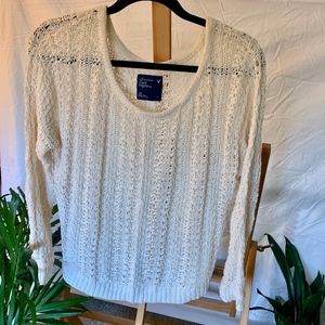 American Eagle Crochet Sweater